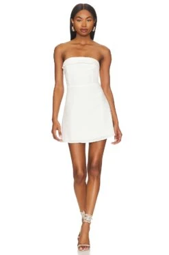 Miss Jones Mini Dress White 9 Miss Jones Mini Dress White -Fashion Clothing Store INDA WD849 V4