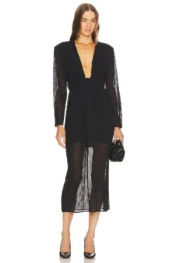 IRO Alofi Midi Dress Black