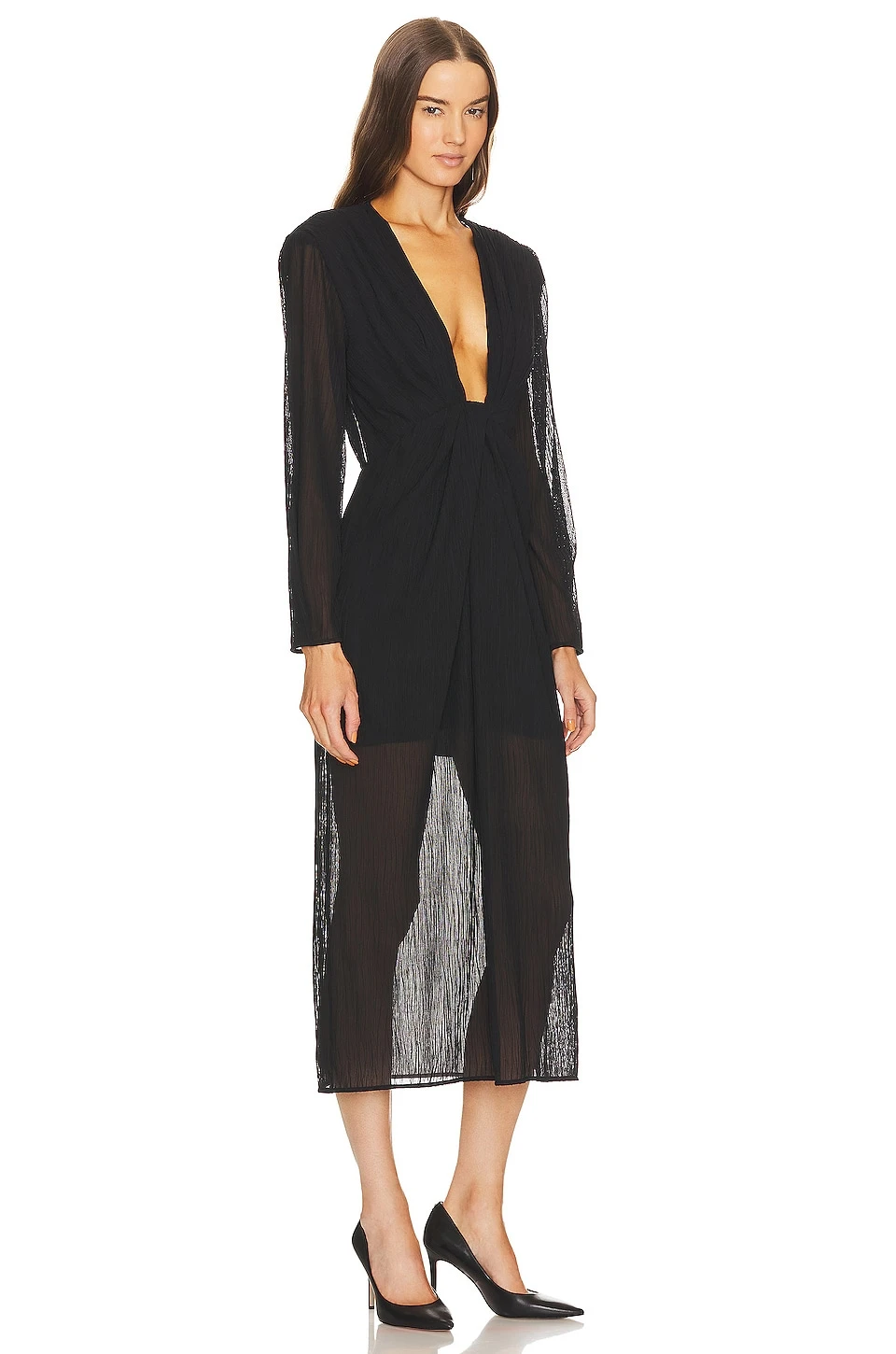 IRO Alofi Midi Dress Black 4 IRO Alofi Midi Dress Black - Image 2