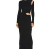 Galan Swarowski Dress Black -Fashion Clothing Store ITMR WD21 V1