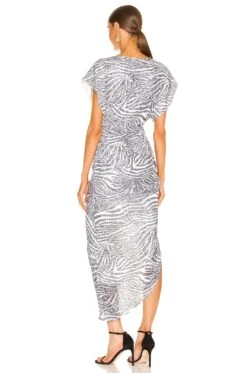 Bercot Zebra Printed Dress Black & White -Fashion Clothing Store ITMR WD5 V3