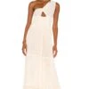 Iberian Maxi Dress Natural -Fashion Clothing Store JENS WD507 V1