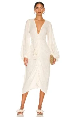 La Perouse Dress Natural Gauze
