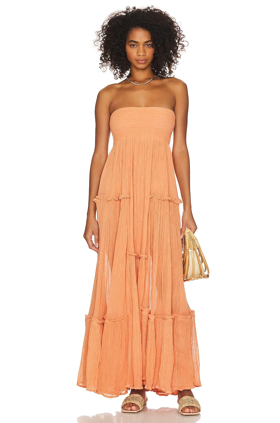 Lavender Fields Maxi Dress Gauze Natural 6 Lavender Fields Maxi Dress Gauze Natural - Image 4