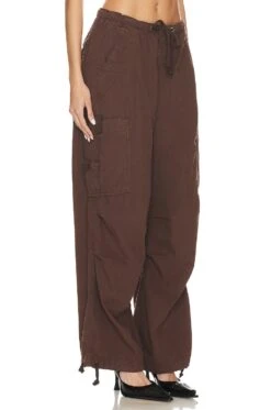 Jaded London Parachute Cargo Pants Brown 9 Jaded London Parachute Cargo Pants Brown -Fashion Clothing Store JLON WP3 V3