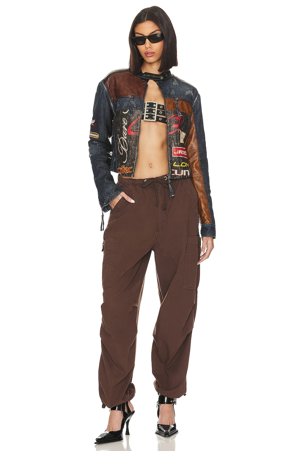 Jaded London Parachute Cargo Pants Brown 7 Jaded London Parachute Cargo Pants Brown - Image 5