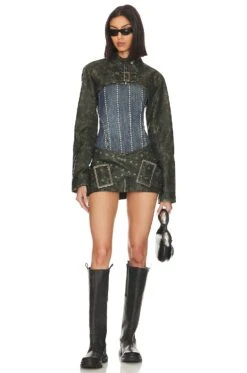 Jaded London Assassin Micro Mini Skirt Charcoal -Fashion Clothing Store JLON WQ4 V4