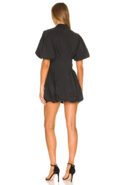 Cleo Poplin Dress Black 7 Cleo Poplin Dress Black -Fashion Clothing Store JSKI WD134 V3
