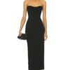 Caspian Bustier Dress Black 1 Caspian Bustier Dress Black -Fashion Clothing Store JSKI WD277 V1
