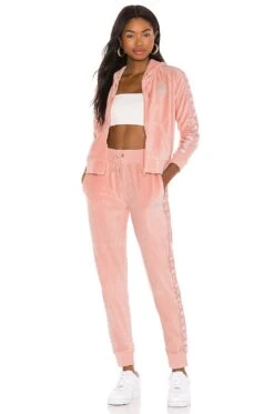 Kappa X JUICY COUTURE Egeo Jacket Pink Blush 11 Kappa X JUICY COUTURE Egeo Jacket Pink Blush -Fashion Clothing Store KAPR WO2 V4