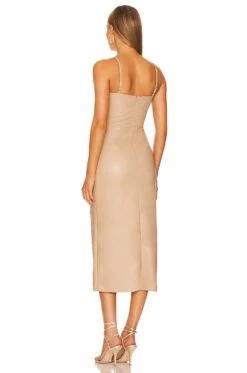 Lana Dress Bison -Fashion Clothing Store KARI WD552 V3