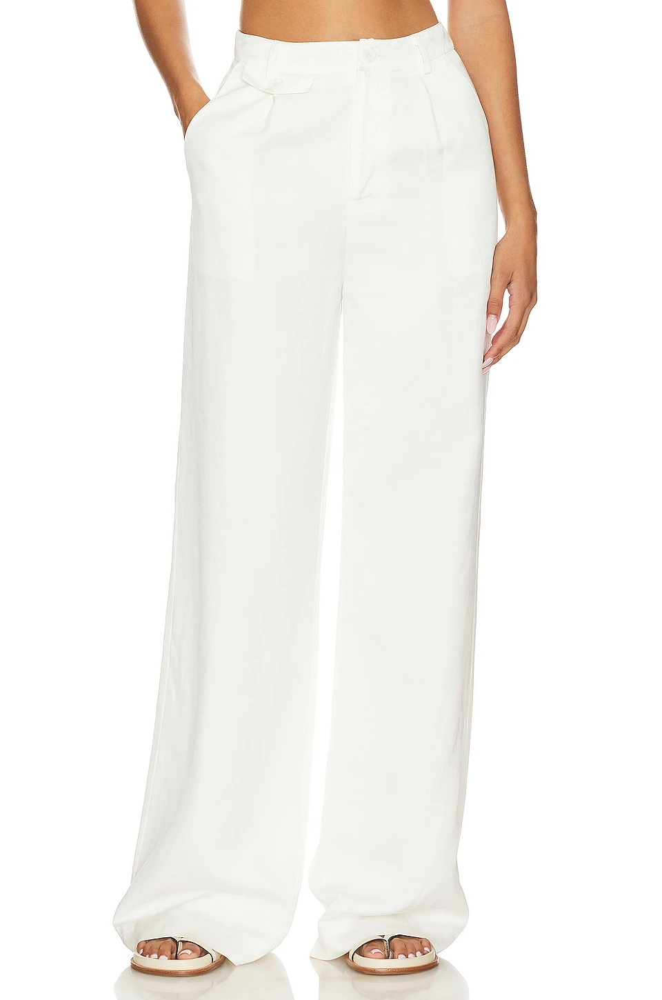Renata Solid Pants White 3 Renata Solid Pants White