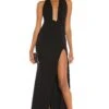 Legs For Days Gown Black 1 Legs For Days Gown Black -Fashion Clothing Store KATR WD134 V1