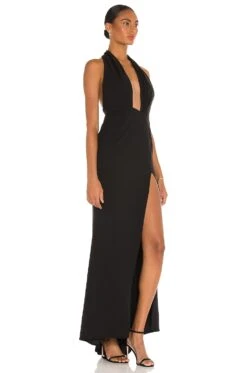 Legs For Days Gown Black 7 Legs For Days Gown Black -Fashion Clothing Store KATR WD134 V2