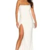 X REVOLVE The Supermodel Gown Ivory 2 X REVOLVE The Supermodel Gown Ivory -Fashion Clothing Store KATR WD172 V1