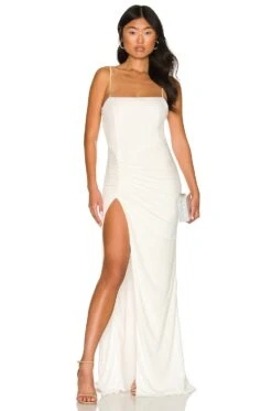 X REVOLVE The Supermodel Gown Ivory