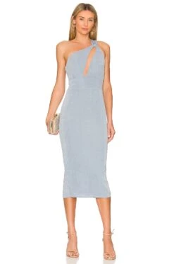 Ash Dress Dusty Blue -Fashion Clothing Store KATR WD227 V1 1