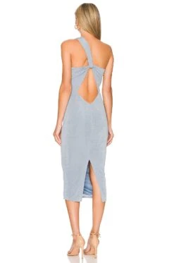 Ash Dress Dusty Blue -Fashion Clothing Store KATR WD227 V3