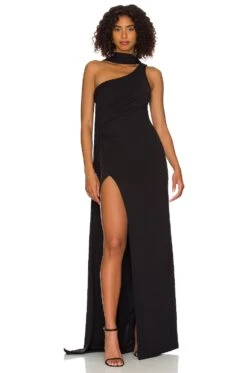 Amina Gown Black -Fashion Clothing Store KATR WD240 V1 1