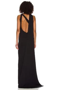 Amina Gown Black -Fashion Clothing Store KATR WD240 V3