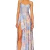 Shannon Gown Underwater Coral 1 Shannon Gown Underwater Coral -Fashion Clothing Store KATR WD243 V1