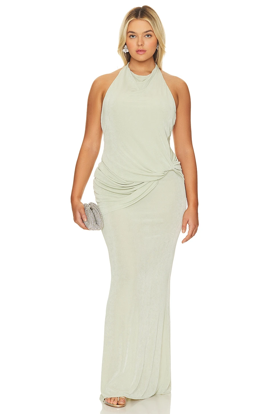 ROBE DE SOIRÉE LEYLA Sage 4 ROBE DE SOIRÉE LEYLA Sage - Image 2