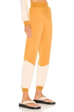 Kendall + Kylie Colorblock Jogger Caramel & Sand -Fashion Clothing Store KENR WP28 V2