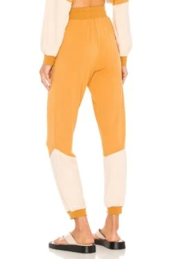 Kendall + Kylie Colorblock Jogger Caramel & Sand -Fashion Clothing Store KENR WP28 V3