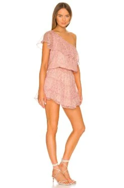 One Shoulder Ruffle Dress Wild -Fashion Clothing Store KISA WD428 V2