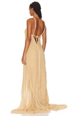 Ilya Maxi Dress Sand -Fashion Clothing Store KKUL WD10 V3