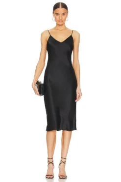 Jodie Slip Dress Black -Fashion Clothing Store LAGR WD155 V1 1