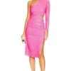 Christie One Shoulder Dres Pink Glo -Fashion Clothing Store LAGR WD160 V1