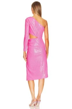 Christie One Shoulder Dres Pink Glo 10 Christie One Shoulder Dres Pink Glo -Fashion Clothing Store LAGR WD160 V4