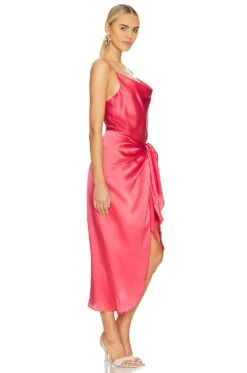 Rose Sarong Skirt Dress Coral Rose -Fashion Clothing Store LAGR WD162 V2