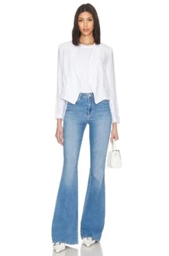 Wayne Crop Double Breasted Jacket Blanc -Fashion Clothing Store LAGR WO183 V4