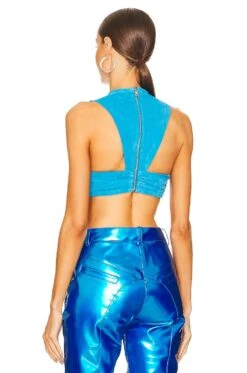 Cut Out Twist Top Aqua 8 Cut Out Twist Top Aqua -Fashion Clothing Store LAQH WS26 V3