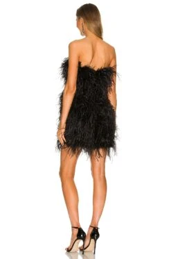 X REVOLVE Triana Mini Dress Black -Fashion Clothing Store LARX WD14 V3