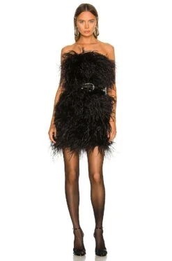 X REVOLVE Triana Mini Dress Black -Fashion Clothing Store LARX WD14 V4