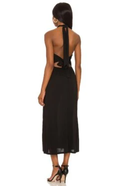 Elise Halter Dress Black -Fashion Clothing Store LBLR WD18 V3
