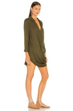 Scarlett Dress Olive 10 Scarlett Dress Olive -Fashion Clothing Store LBLR WD7 V2