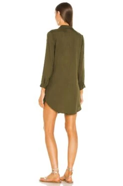 Scarlett Dress Olive 12 Scarlett Dress Olive -Fashion Clothing Store LBLR WD7 V4