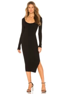 Nessa Sweater Dress Black