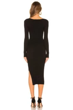 Nessa Sweater Dress Black -Fashion Clothing Store LCDE WD170 V3