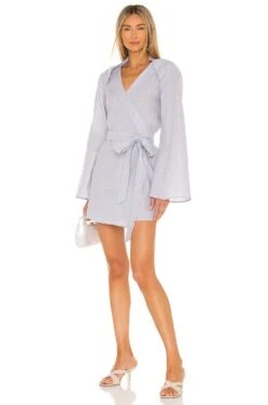 Elena Robe Light Grey