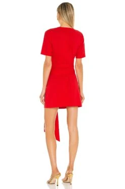 The Nani Mini Dress Red Orange -Fashion Clothing Store LCDE WD519 V3