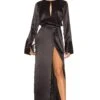 Ricci Maxi Dress Black 2 Ricci Maxi Dress Black -Fashion Clothing Store LCDE WD572 V1