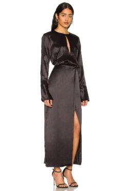 Ricci Maxi Dress Black -Fashion Clothing Store LCDE WD572 V2