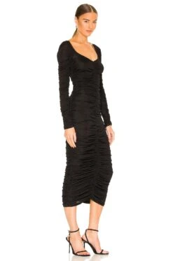 Nyla Midi Dress Black -Fashion Clothing Store LCDE WD582 V2