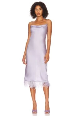 The Mindy Midi Dress Lavender