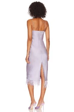 The Mindy Midi Dress Lavender -Fashion Clothing Store LCDE WD677 V3